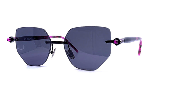 Kuboraum - Mask P58 (Black Matt/Black Shine/Havana Fuchsia)