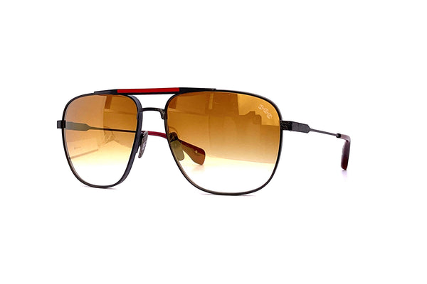 Hoorsenbuhs Sunglasses - Model XI (Matte Black/Blood Red)