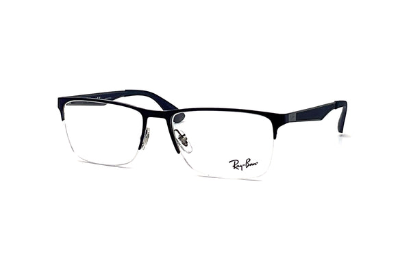 Ray-Ban - RB6335 Optics (Polished Blue On Transparent)