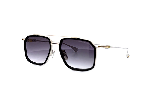 Dita - Lineage.99x (Shiny Silver - Navy - Yellow Gold | Grey To Clear Gradient)