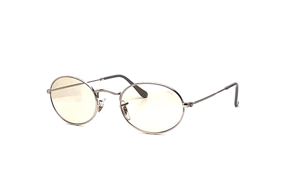 Ray-Ban - Oval Solid Evolve (Polished Silver | Evolve Photo Brown To Grey)