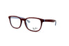 Ray-Ban - RB 1592 Optics Kids (Polished Red On Grey | Clear)