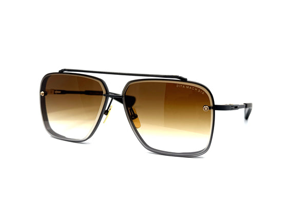 Dita - MACH-SIX (Black Iron - Black Rhodium | Brown to Clear Gradient)