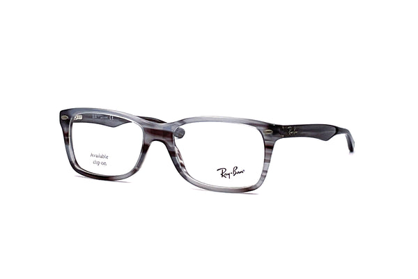Ray-Ban - RB5228 Optics (Polished Striped Grey)