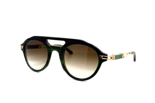Maybach Eyewear - The Independence II (22k Mellow Gold Plated | Black Forest | Umber Brown Gradient)