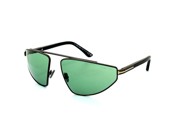 Tom Ford - Parker-02 (Matte Dark Ruthenium | Green)
