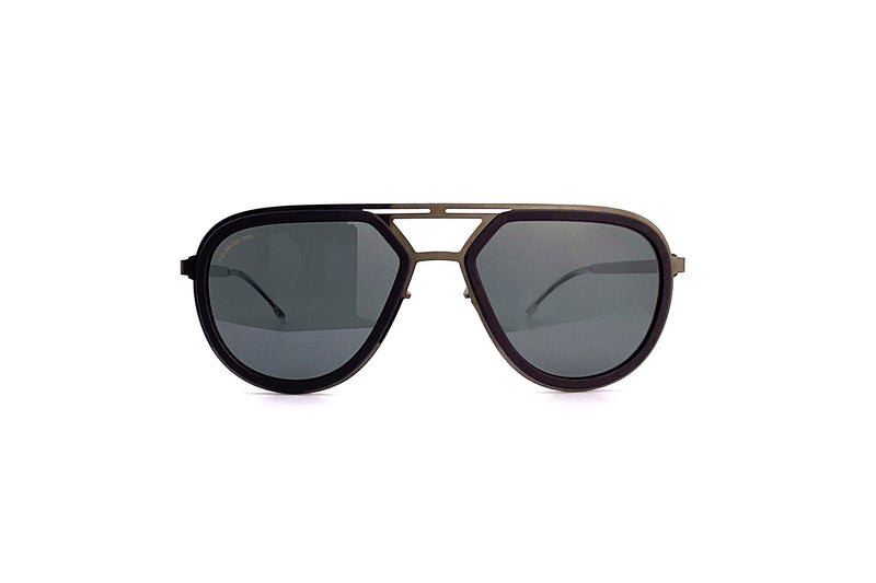 サングラス Mykita Mykita - UNA - 403 a96 shiny graphite ga Una sunglasses A96-Shiny Graphite/Galapagos Tortoise