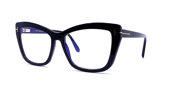 Tom Ford - Blue Block Square Cat Eye Opticals TF5826-B (ECO 001)