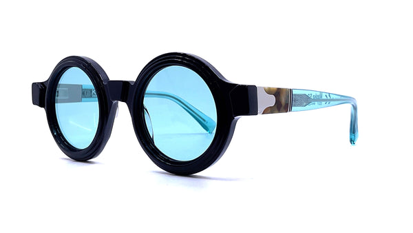 Kuboraum - Mask S2 (Black Shine/Transparent Blue)