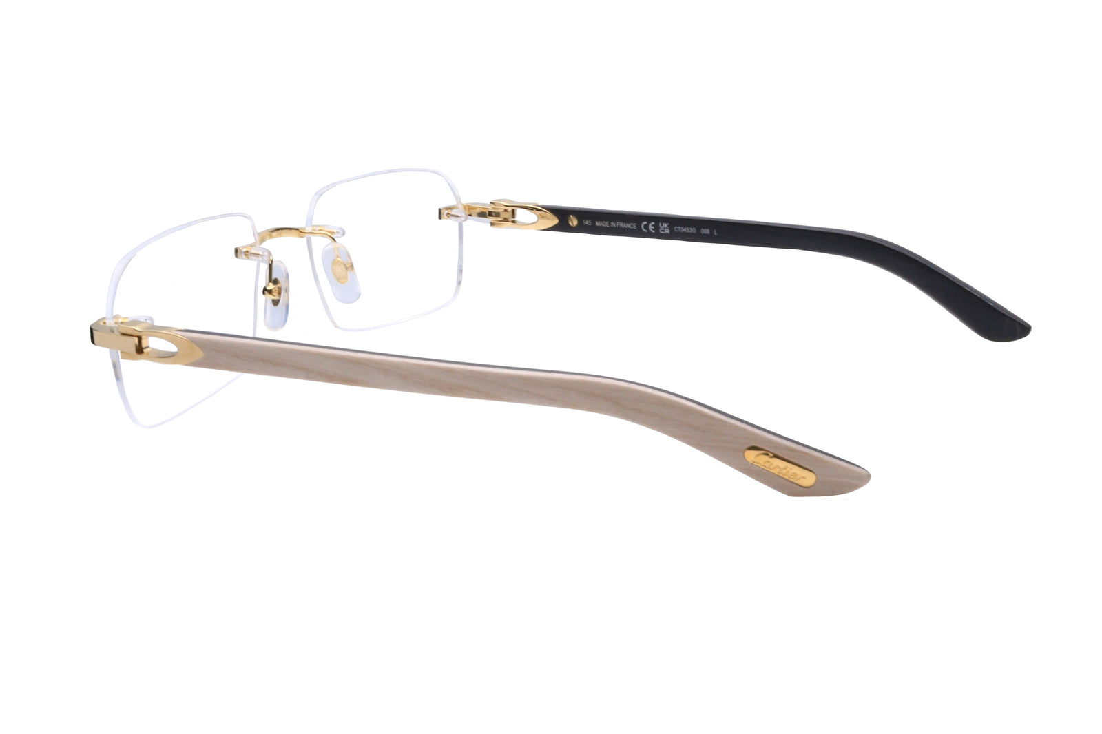 メガネ Cartier SS25 Cartier - CT0566O - 008 (CT0566O 008) Cartier™ CT0566O Panthère de Cartier Cat-Eye Eyeglasses