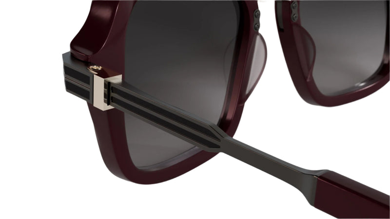 Masunaga Masters of Craft 002 (Burgundy/Brushed Gunmetal) – Good