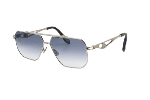 Maybach Eyewear - The General I (Palladium Plated Titanium | Light Blue Gradient)