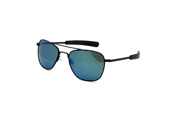 Randolph - Aviator [52] (Matte Black | Cobalt Polarized)