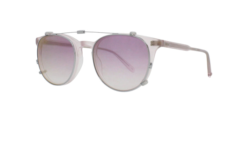 Garrett Leight - Milwood Clip (Silver | Lilac Pastel Mirror)