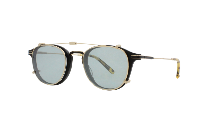Garrett Leight - Hampton Combo Clip (Brushed Gold | Soft Green Mirror)