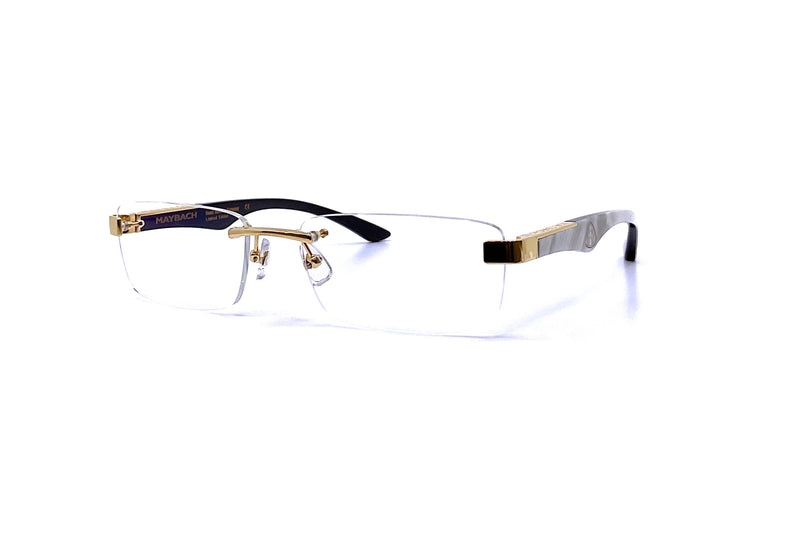 Maybach Eyewear - The Artist III (Gold/White Marble/Black)