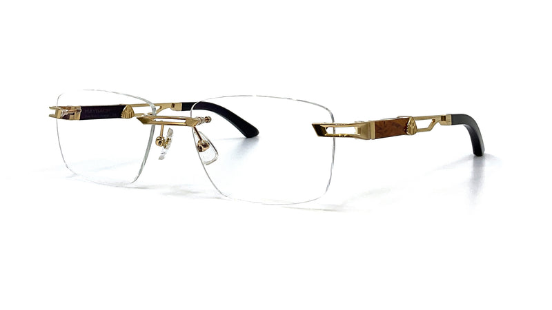 Maybach Eyewear - The Idealist I (Mellow Gold/Karelian Birch Burr/Ebony)