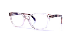 Tom Ford - Blue Block Soft Square Opticals TF5638-B (Transparent Pink Tortoise)