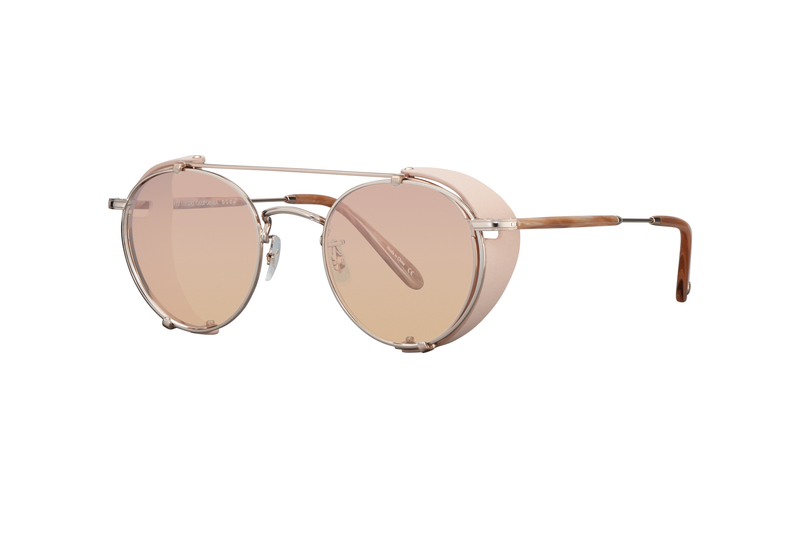 Garrett Leight Wilson M Clip (Daydream Leather Rose Gold