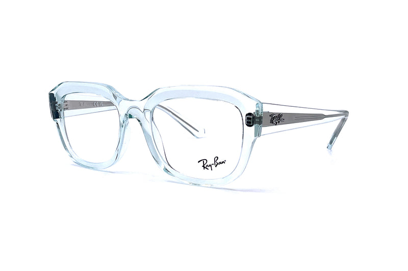 Ray-Ban - Leonid Optics [Medium] (Polished Transparent Light Blue)