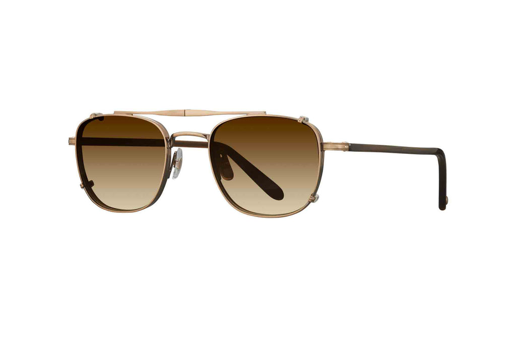 Garrett Leight - Garfield Clip (Antique Gold | Sepia Gradient 