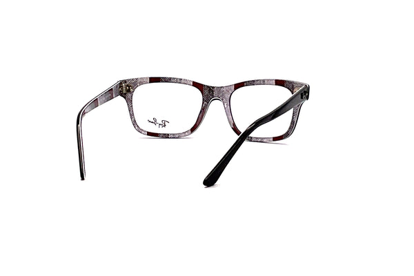 Ray-Ban - RB5383 (Black On Chevron Grey/Burgundy)