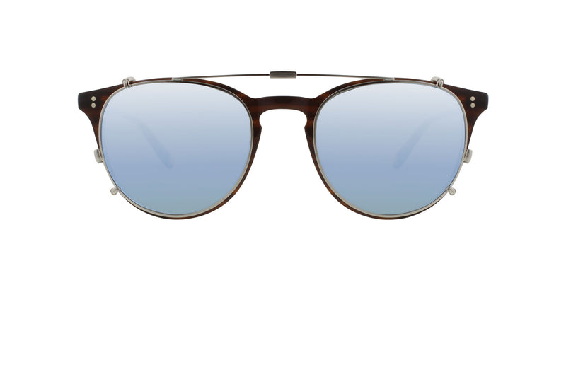 Garrett Leight - Milwood Clip (Brushed Silver | Pastel Blue  display picture 2
