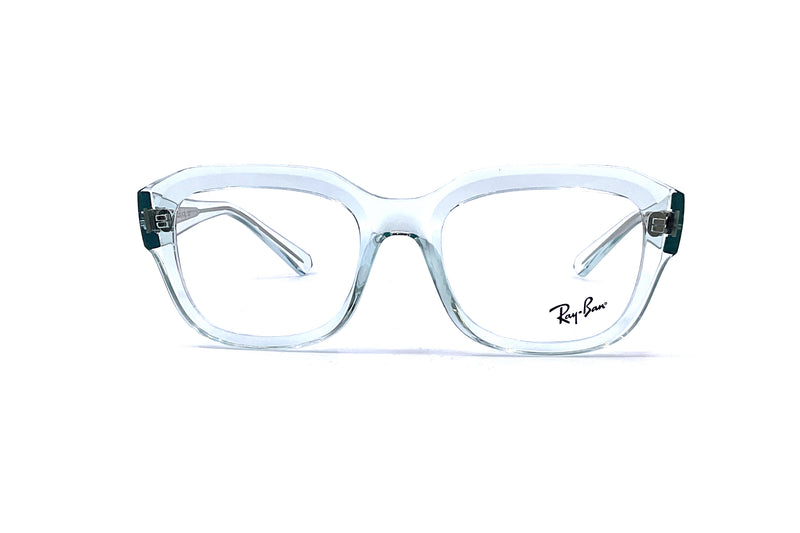 Ray-Ban - Leonid Optics [Medium] (Polished Transparent Light Blue)