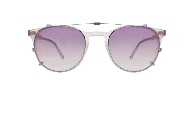 Garrett Leight - Milwood Clip (Silver | Lilac Pastel Mirror)