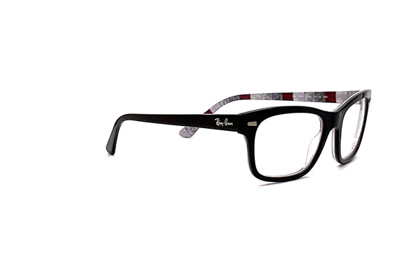 Ray-Ban - RB5383 (Black On Chevron Grey/Burgundy)