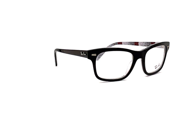 Ray-Ban - RB5383 (Black On Chevron Grey/Burgundy)