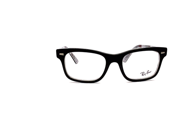 Ray-Ban - RB5383 (Black On Chevron Grey/Burgundy)