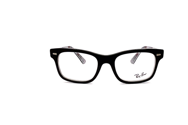 Ray-Ban - RB5383 (Black On Chevron Grey/Burgundy)