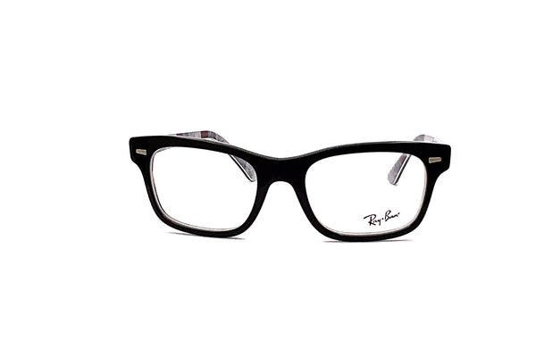 Ray-Ban - RB5383 (Black On Chevron Grey/Burgundy)