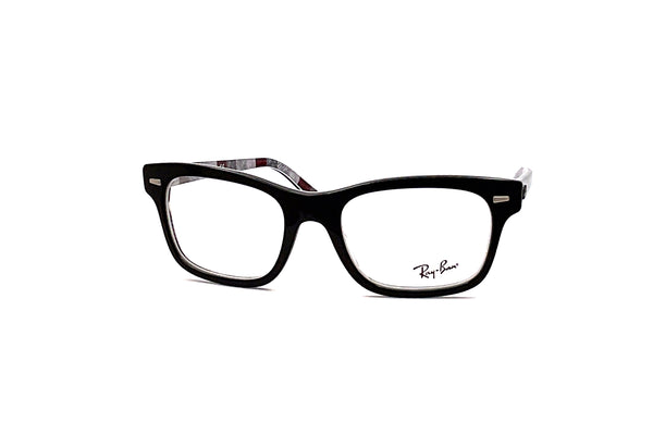 Ray-Ban - RB5383 (Black On Chevron Grey/Burgundy)