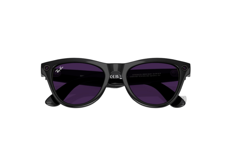 Ray-ban Sunglasses w/Custom Genuine Amethyst Stone Crystal Strap RAY-BAN Meta GEN 2 SKYLER Smart Sunglasses Shiny Black  main image 3