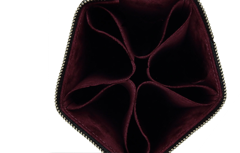 Diffuser Tokyo - Pentagonal Prism Storage Box - Black & Bordeaux (5 Frame)