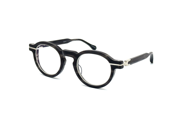 Matsuda - M2050 (Black Stripe/Brushed Silver)