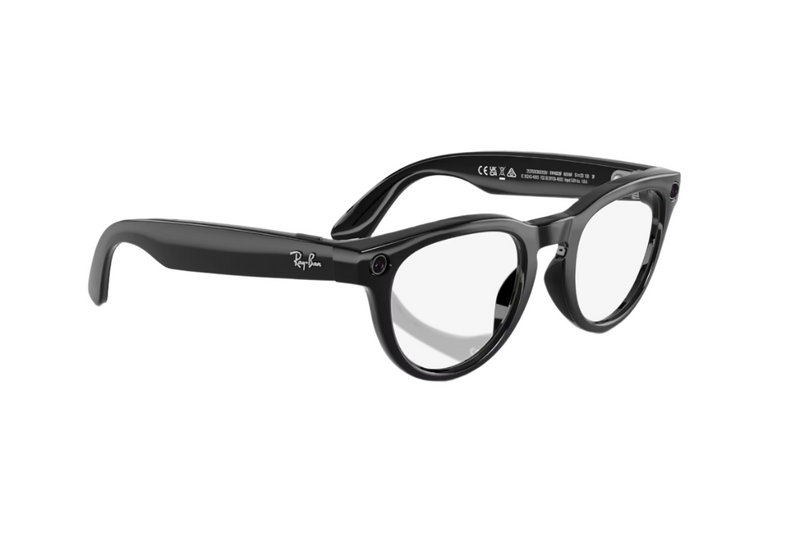 Ray-Ban - Meta Low Bridge Fit Headliner (Shiny Black | Clear/Sapphire Transitions®)