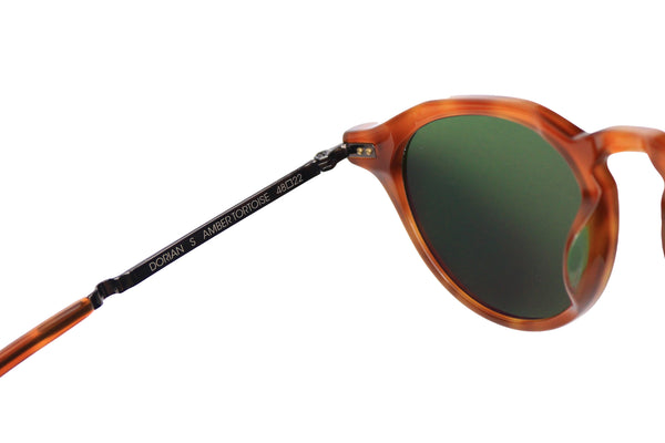 Mr. Leight - Dorian S (Amber Tortoise-Antique Gold/Semi-Flat Boxwood Green)