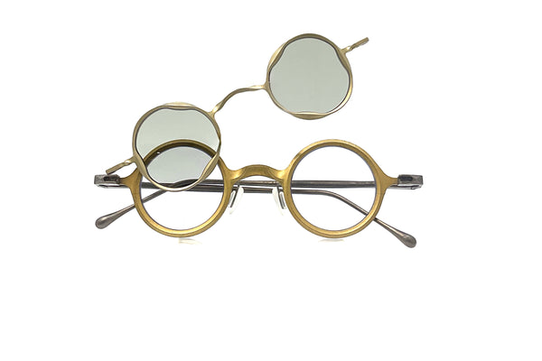Rigards - RG1912CU (Gold) + Sun Clip (Pale Gold | Light Grey)