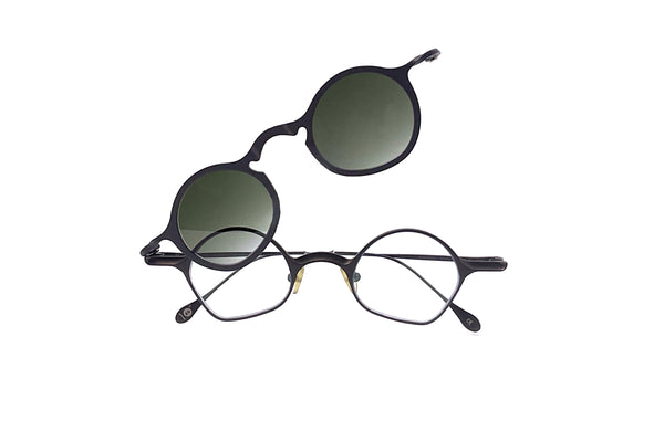 Rigards - RG1924TI (Grey) + Sun Clip (Grey | Green Gradient)