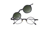 Rigards - RG1924TI (Grey) + Sun Clip (Grey | Green Gradient)