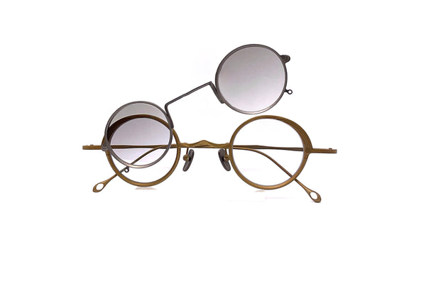 Rigards - RG1008ZC (Antique Gold) + Sun Clip (Silver | Light Grey)