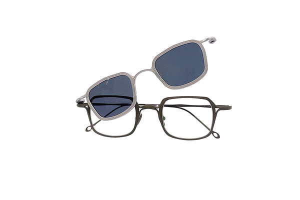 Rigards x TVA - RG2004TVA (Antique Olive) + Sun Clip (Silver | Dark Grey)