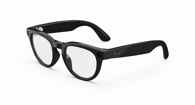 Ray-Ban - Meta Low Bridge Fit Headliner (Shiny Black | Clear/Sapphire Transitions®)
