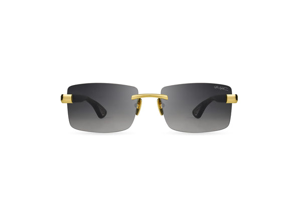 BUGATTI - 36C (24K Yellow Gold/Black Horn Acetate | Grey Gradient Lens)