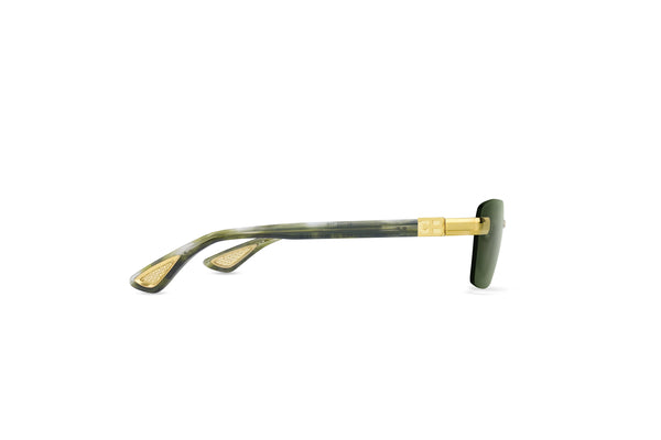 BUGATTI - 36C (24K Yellow Gold/Green Marble Acetate | Dark Grey Lens)