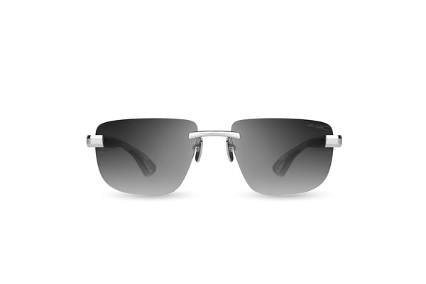 BUGATTI - 36H (Sterling Silver/Black Blue Swirl Acetate | Grey Gradient Lens)