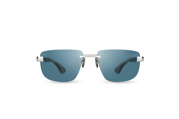 BUGATTI - 36H (Sterling Silver/Black Pearl Acetate | Blue Lens)